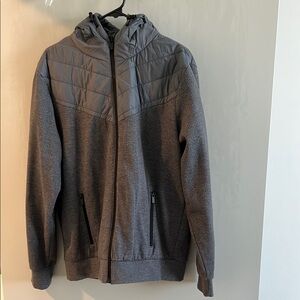 Zara Grey Hooded Jacket with Zipper